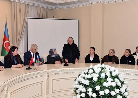 Türkiyədən olan bir qrup şəhid ailəsi Azərbaycana gəlib