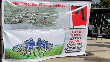 Azerbaijanis hold exhibition-picket in front of UN office in Geneva