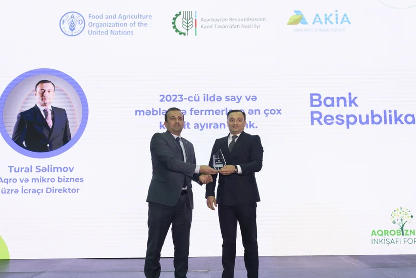 Bank Respublika 2023-cü ildə fermerlərə ən çox kredit ayıran bank oldu!