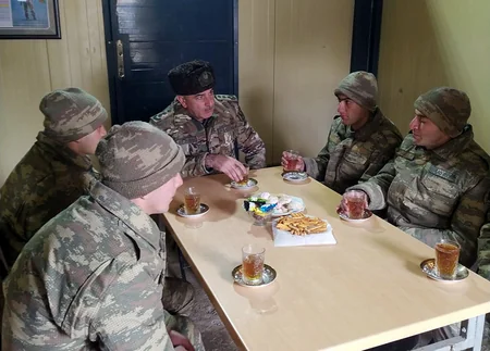 Meetings held with military personnel serving in liberated territories