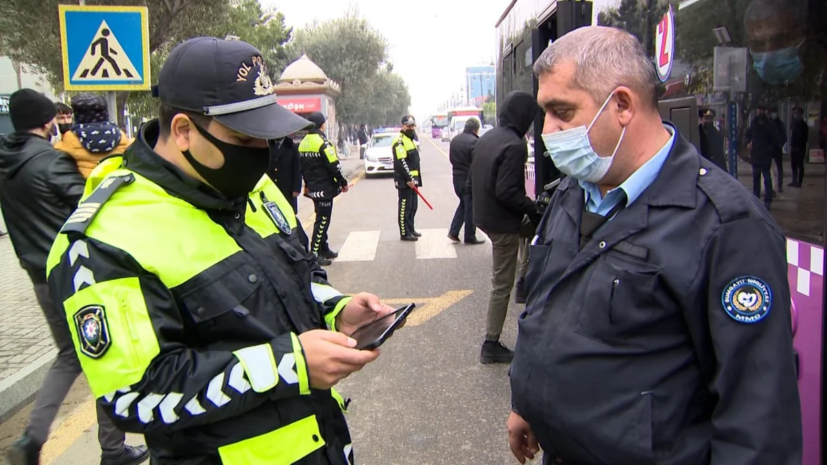 Sumqayıtda polis reyd keçirib, sərnişinlər və sürücülər cərimələnib
