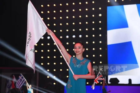 Bakıda bədii gimnastika üzrə Avropa çempionatının təntənəli açılış mərasimi olub