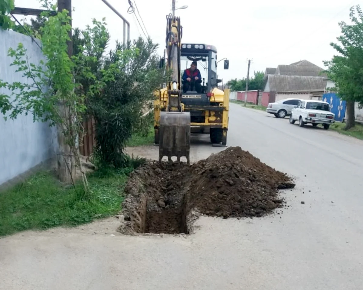 Biləsuvarda içməli su layihəsinin icrasına başlanılıb