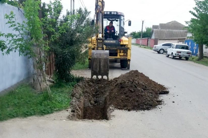 Biləsuvarda içməli su layihəsinin icrasına başlanılıb