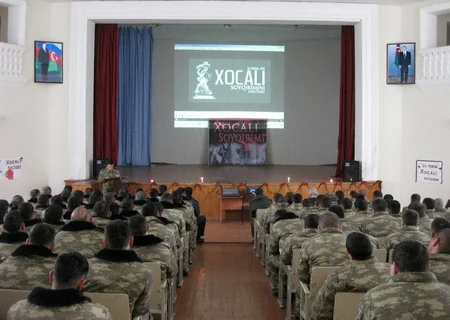 Xocalı soyqırımı ilə bağlı Azərbaycan Ordusunda tədbirlər keçirildi