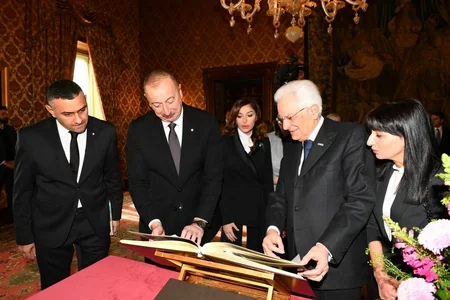 Official seeing-off ceremony held for President Ilham Aliyev in Rome