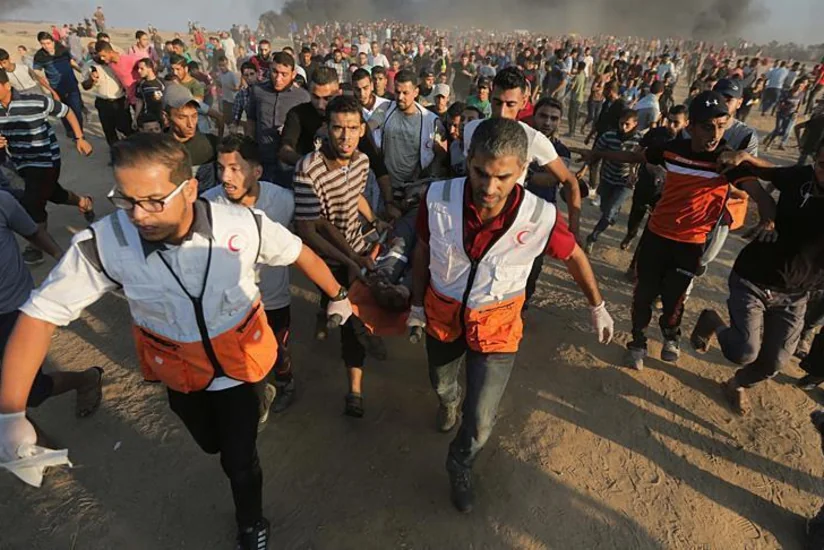 В Газе ранены 11 палестинских активистов