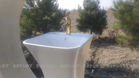 Tərtərdə Vətən müharibəsi şəhidlərinin xatirə bulağının açılışı olub