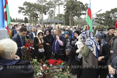 Vətən müharibəsi şəhidlərinin anım günü ilə bağlı məzarları ziyarət olunub