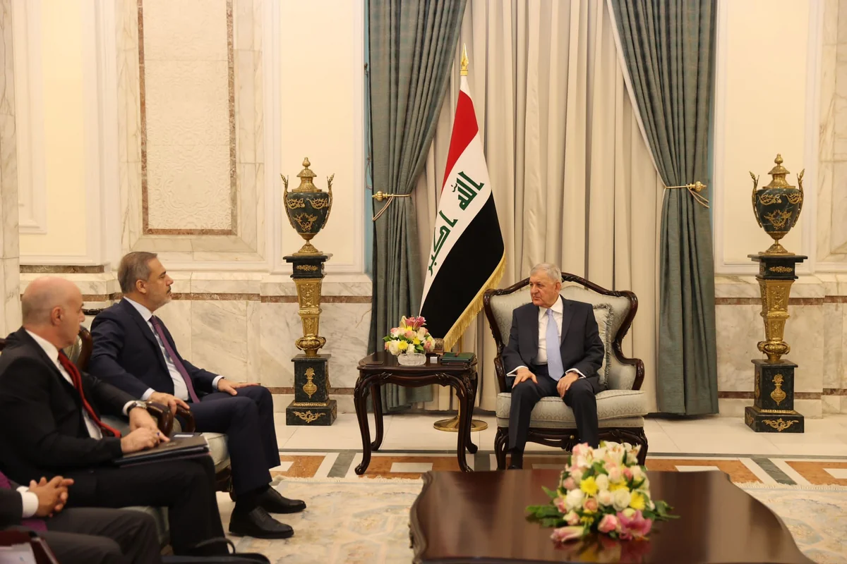 Iraqi President receives Turkish FM