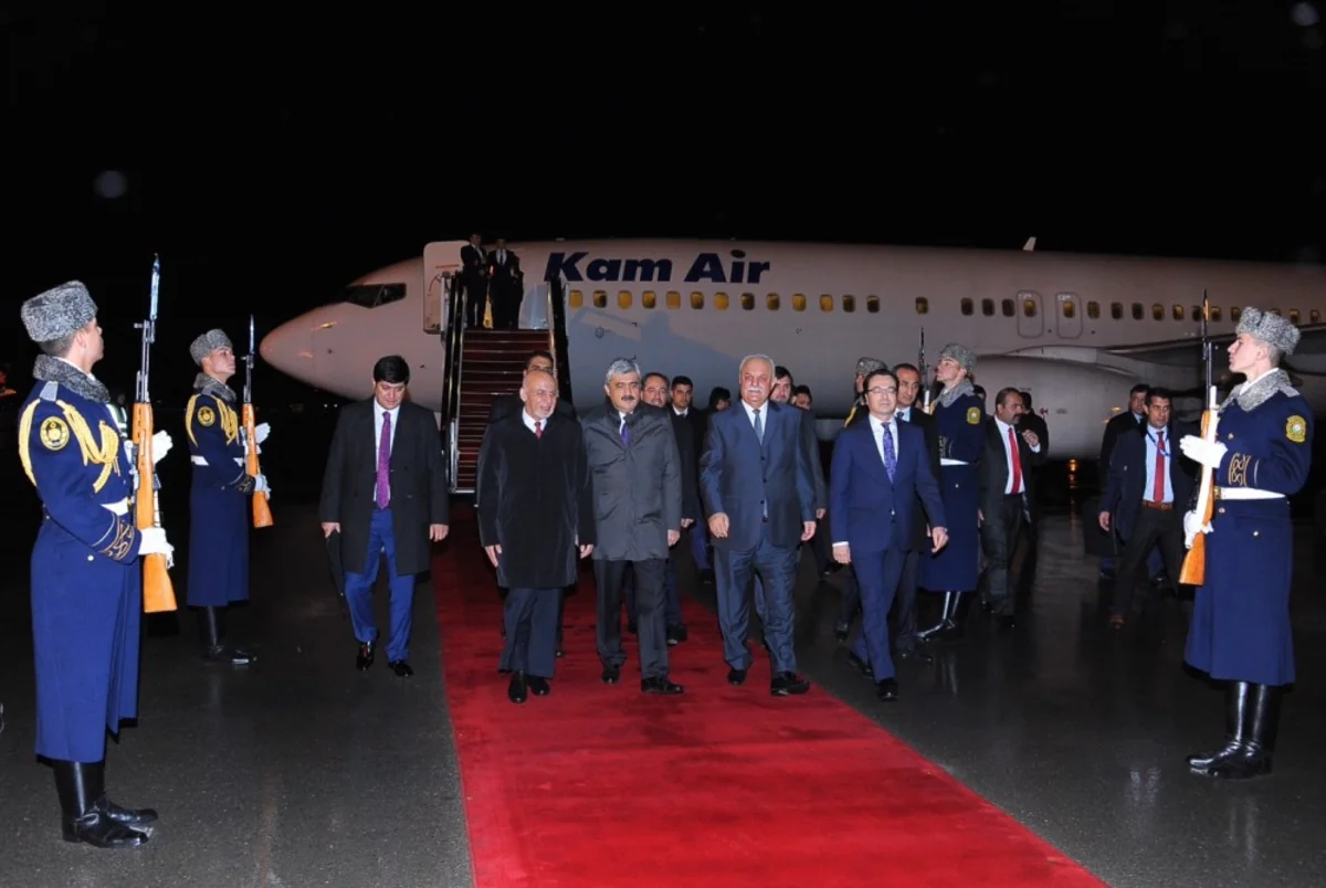 Afghanistan President arrives in Azerbaijan