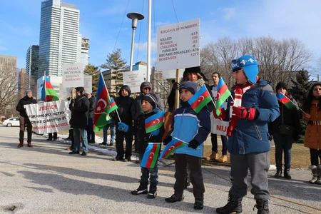 Kanadada Xocalı soyqırımının 24-cü ildönümü ilə əlaqədar mitinq keçirilib