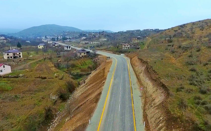 Suqovuşan və Talış kəndlərinə yol tikintisi 1-ci mərhələ üzrə yekunlaşıb