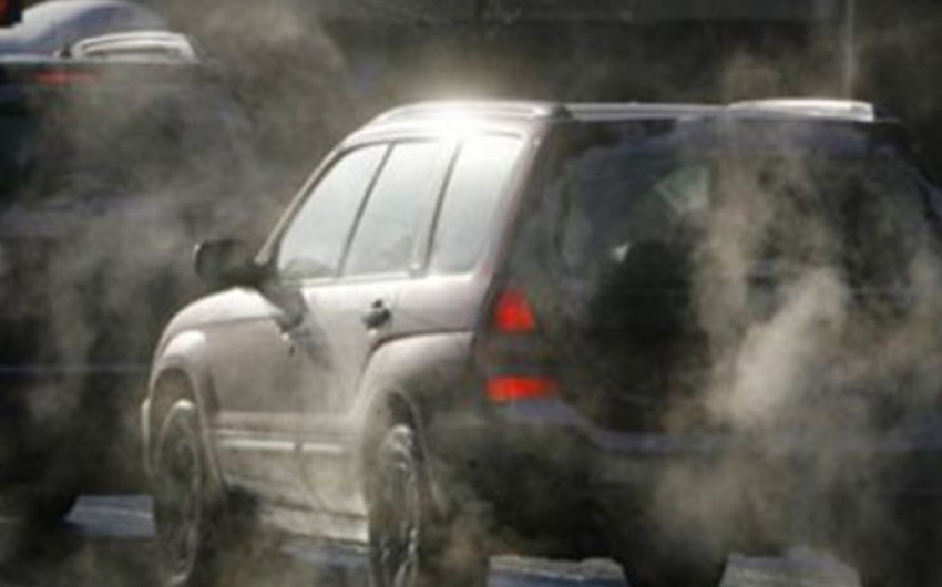 Traffic jam occurred on Baku streets
