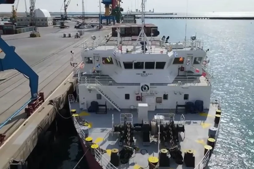 Qazaxıstana məxsus konteyner gəmisi Transxəzər üzrə ilk səyahətinə başlayıb