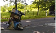 Oğuzda yük avtomobili motosikletlə toqquşub, ölən var