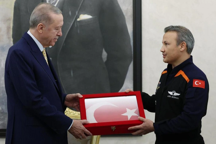 Erdogan meets with first Turkish astronaut