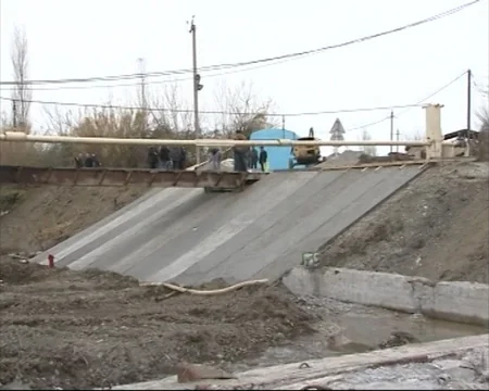 Tərtərçay üzərindəki qəzalı körpü əsaslı şəkildə bərpa edilir - FOTO