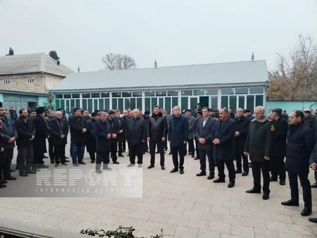Göyçayda şəhidlərin xatirəsinə inşa edilən bulaq kompleksinin açılışı olub
