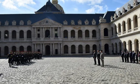 Official welcome ceremony was held for President Ilham Aliyev in Paris