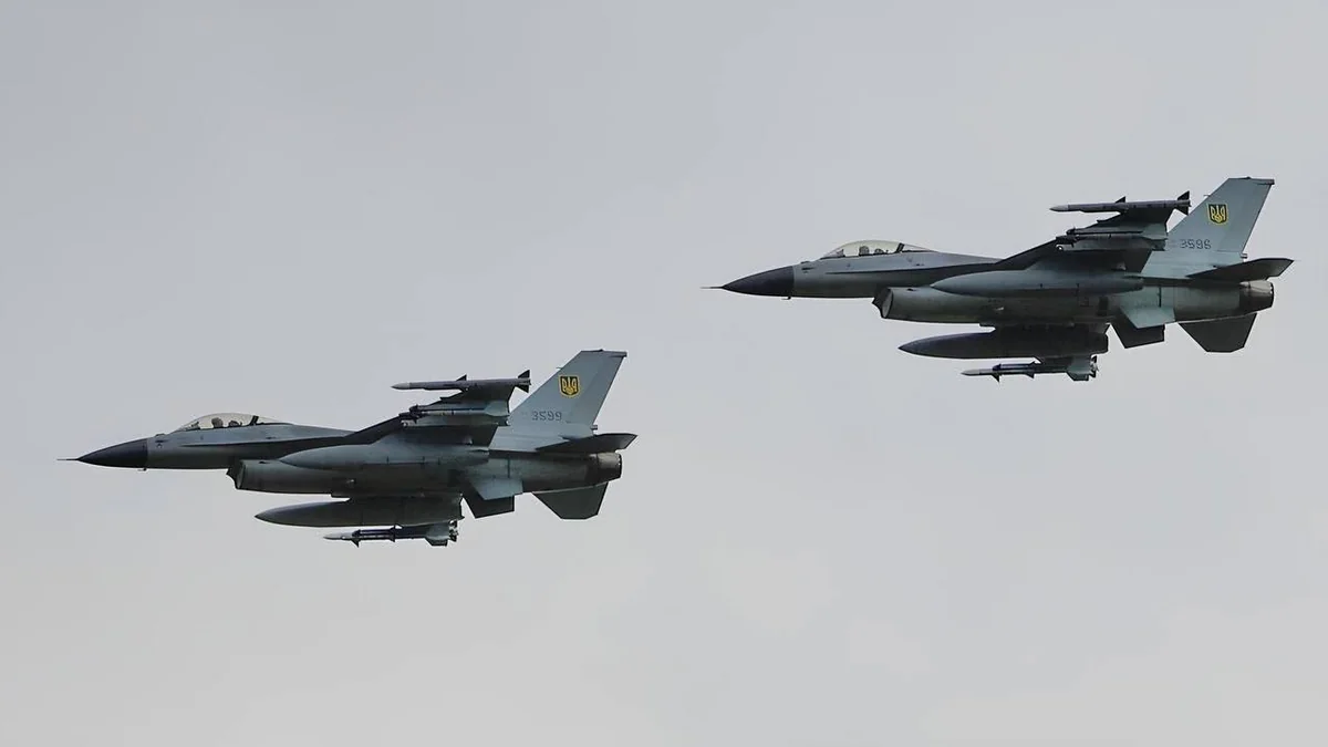 Ukrayna müharibədə ilk dəfə F-16 qırıcılarından istifadə etməyə başlayıb