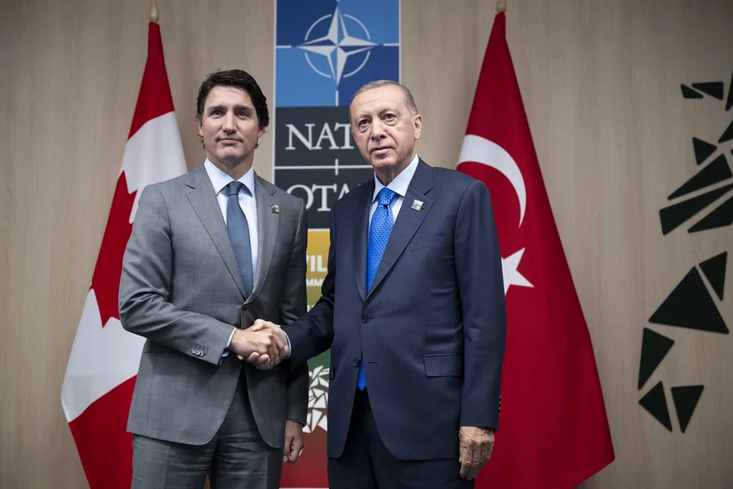 Ərdoğan Kanadanın Baş naziri ilə görüşüb