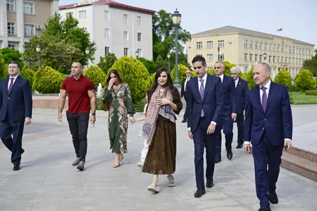 Leyla Aliyeva and Arzu Aliyeva visit Nakhchivan