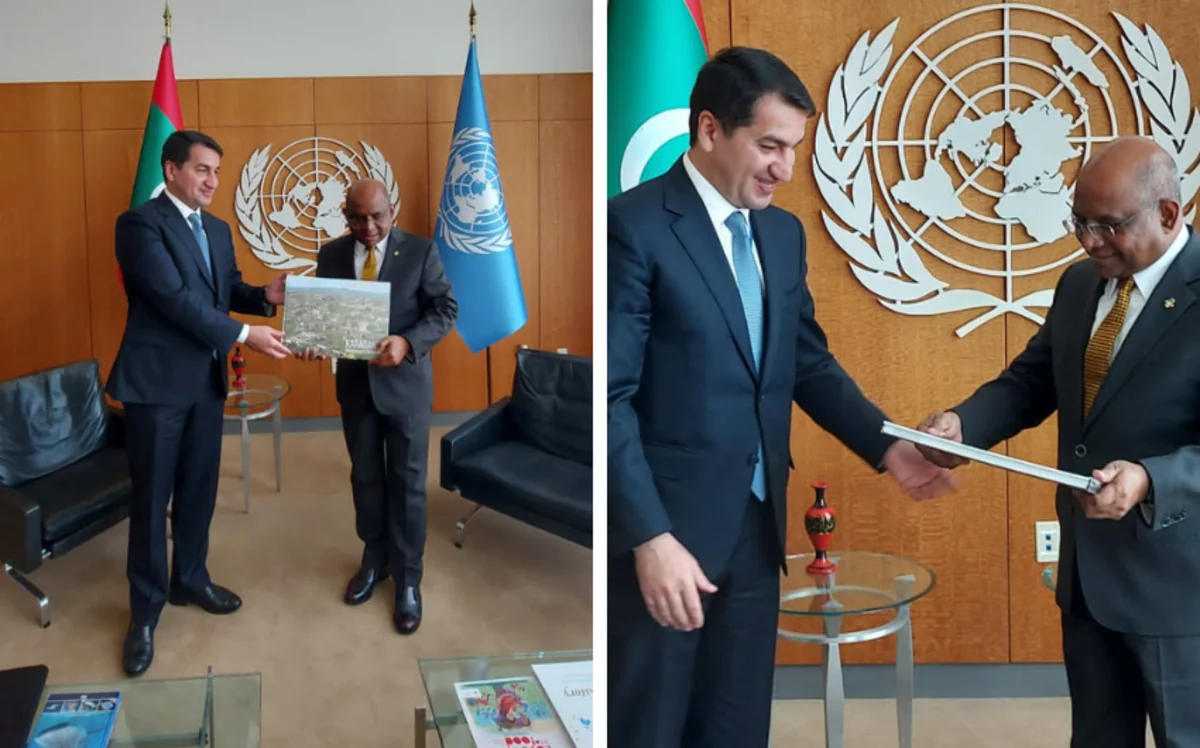 Hikmat Hajiyev meets with President of UN General Assembly