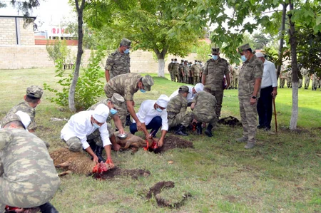 Hərbi hissələrdə Qurban bayramı qeyd edilir