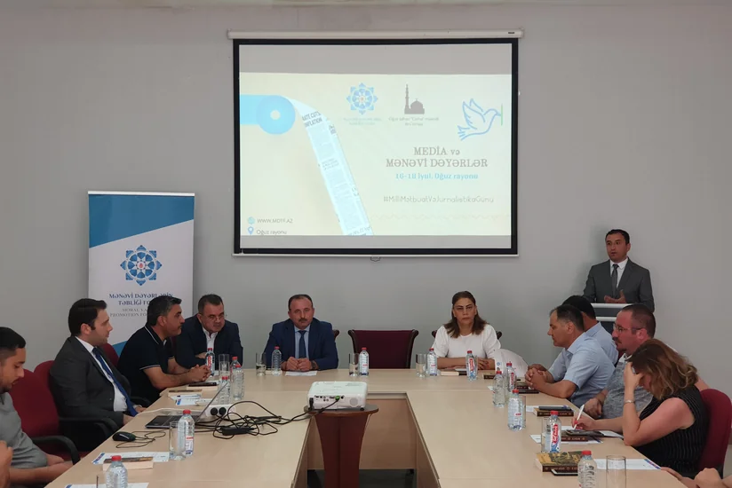 Oğuzda jurnalistlər üçün Media və mənəvi dəyərlər adlı seminar keçirilib