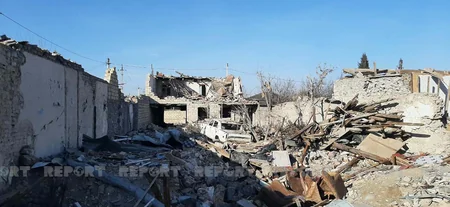 Gəncədə raket hücumu nəticəsində dağılan evlərin inşasına başlanıldı