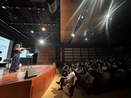 Nyu-Yorkda Leylanın skripkası” filminin təqdimatı keçirilib