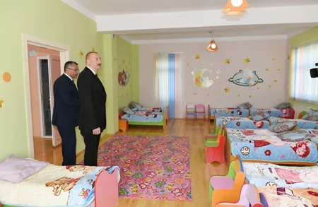 Президент Азербайджана принял участие в открытии жилкомплекса в Кюрдаханы - ФОТО