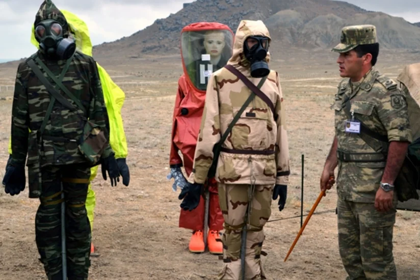 ​Химические войска ВС Азербайджана провели учения по боевой подготовке