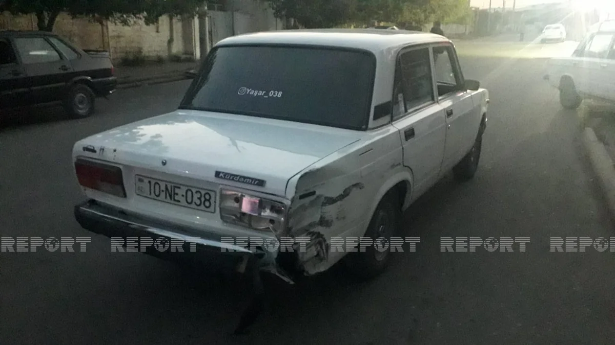 В Кюрдамире при ДТП пострадал 31-летний мотоциклист