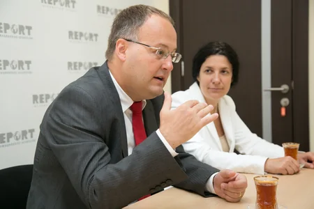 Rumıniyanın Azərbaycandakı səfiri Report informasiya agentliyində olub - FOTO