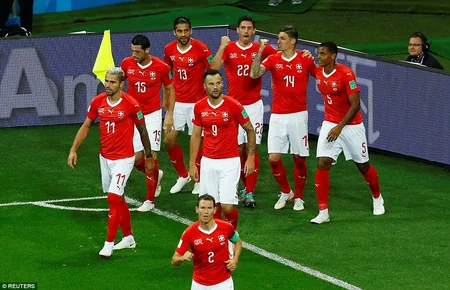 DÇ-2018: İsveçrə millisi Braziliya ilə heç-heçə edib