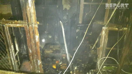 Yasamalda 3 fərdi yaşayış evi yanıb, 1 nəfər xəsarət alıb - FOTO