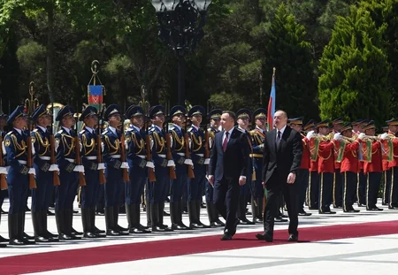 Official welcome ceremony was held for Polish President Andrzej Duda