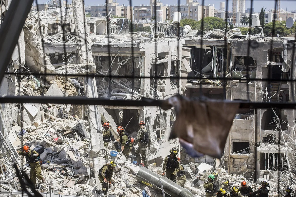 Building of Netherlands Embassy in Tel Aviv damaged during Iran's airstrike