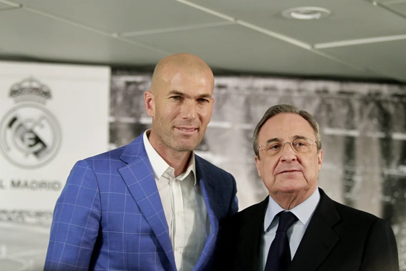 Президент Реала заявил, что Зидан может остаться в клубе навсегда