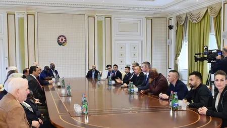 President Ilham Aliyev receives participants of 55th Convention of World Boxing Council