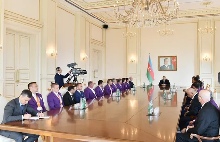 Prezident İlham Əliyev XV Yay Paralimpiya Oyunlarında iştirak etmiş idmançılarla görüşüb - YENİLƏNİB