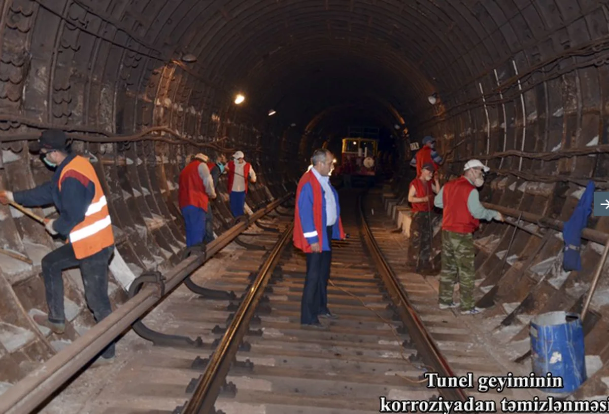 Bakı metrosunda korroziyaya qarşı yeni üsullardan istifadə edilir