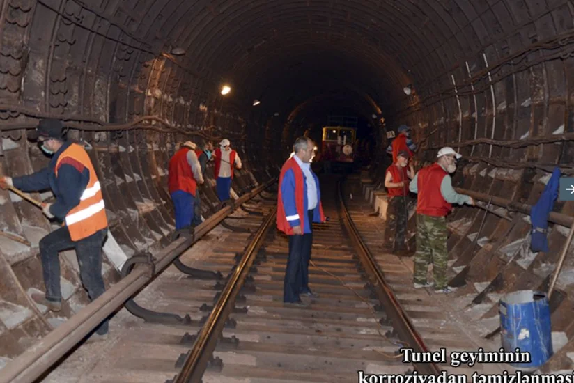 Bakı metrosunda korroziyaya qarşı yeni üsullardan istifadə edilir