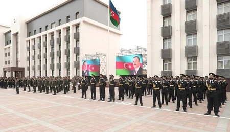 Polis Akademiyasında təntənəli mərasim keçirilib