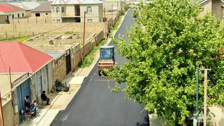 Bakının Sadiq Feyziyev küçəsində təmir işləri yekunlaşmaq üzrədir