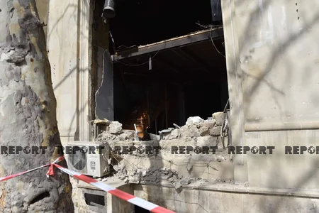 Gecə klubunda partlayışdan sonrakı vəziyyət