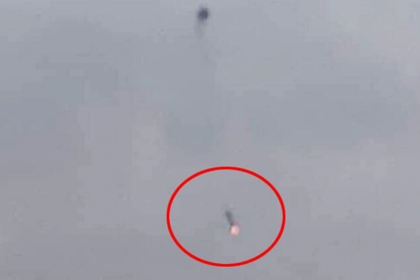 Suriyada helikopter vuruldu - VİDEO