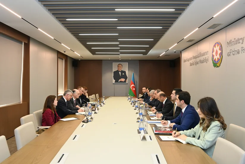 Jeyhun Bayramov informs Leo Docherty about agenda of normalization with Armenia